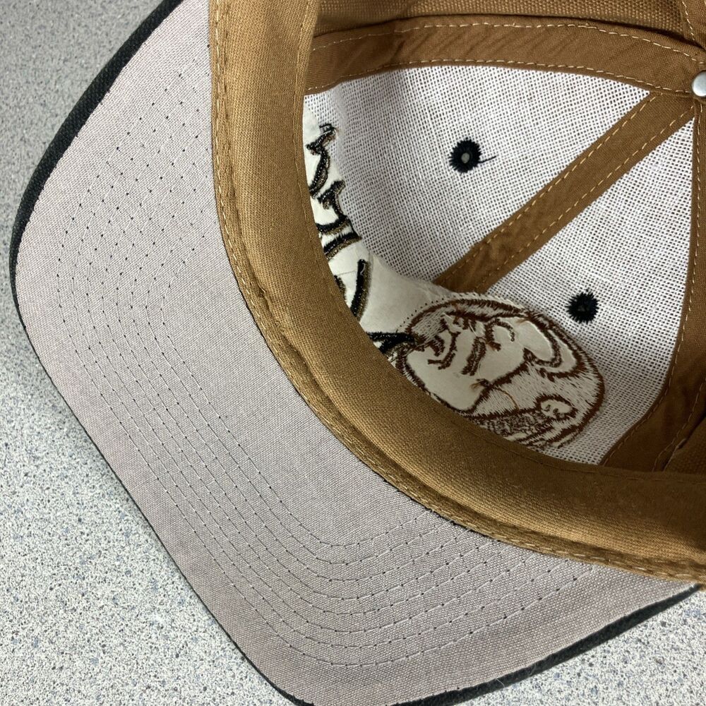 Vtg FSU Hat Cap Spellout Florida State Seminoles Brown Noles Snapback 80s 90s - Picture 6 of 9